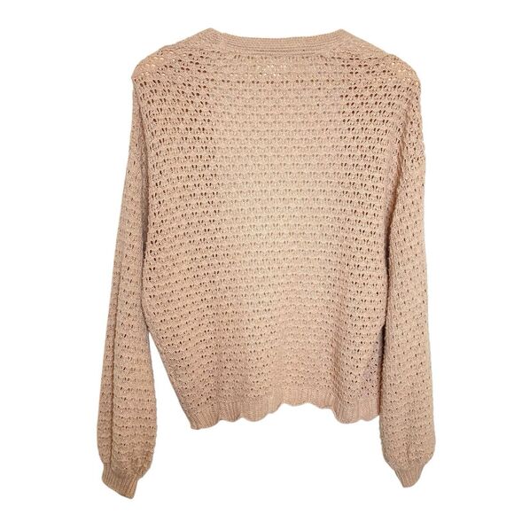 Fatface Womens Open Knitted Sweater Edge-Edge Cardigan Beige Open Front Size 2 - Picture 2 of 12